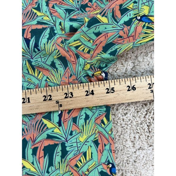 Tori Richard Uniforms Men Shirt L Pull Over Short Sleeve Hawaiian Half Button - Picture 8 of 11